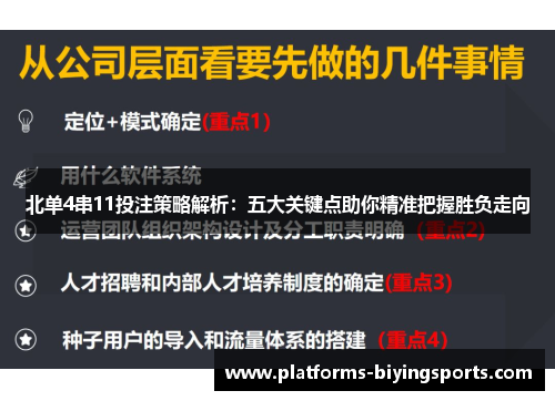 北单4串11投注策略解析：五大关键点助你精准把握胜负走向