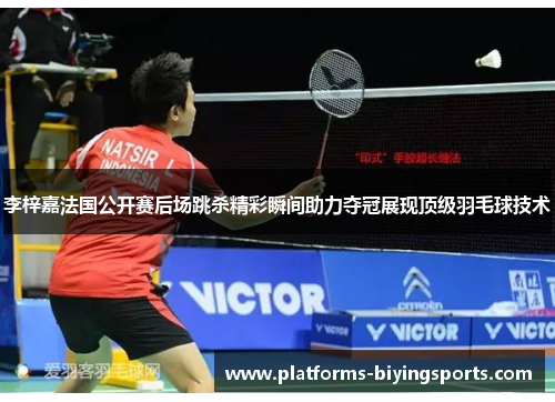 李梓嘉法国公开赛后场跳杀精彩瞬间助力夺冠展现顶级羽毛球技术